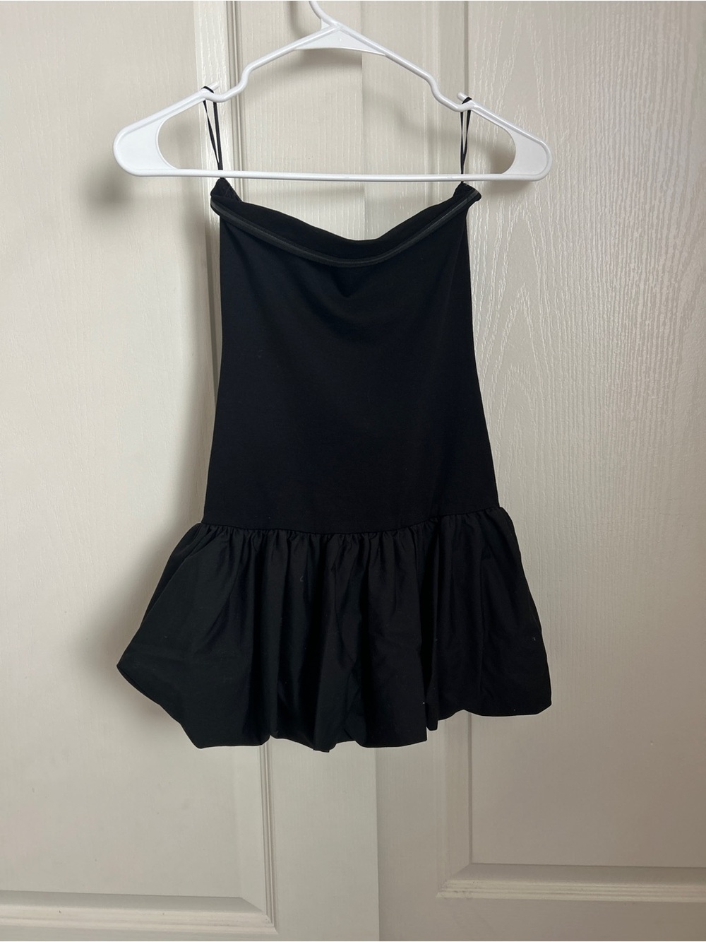 Black Ruffled Mini Skirt - Women's Flared Skirt